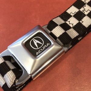 Vintage Buckle-Down Acura Seatbelt Style Belt